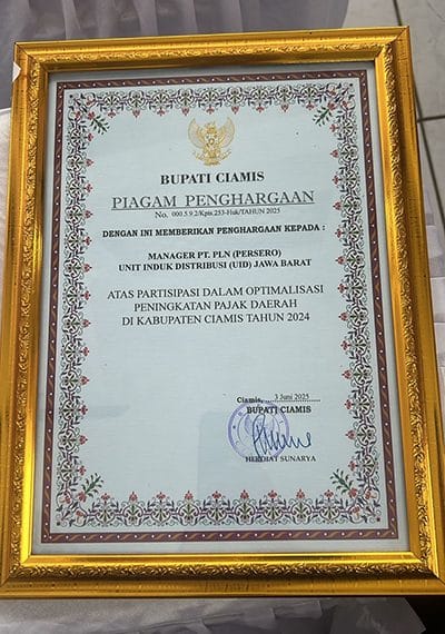 penghargaan pln tasikmalaya