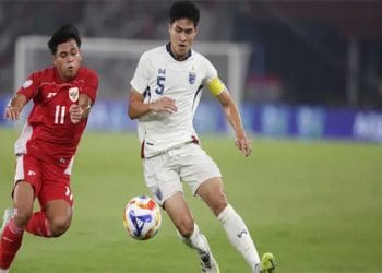 Indonesia Samakan Kedudukan Lewat Jens Raven, Laga Lawan Thailand Berlanjut ke Extra Time di Semifinal Piala AFF U-23 2025