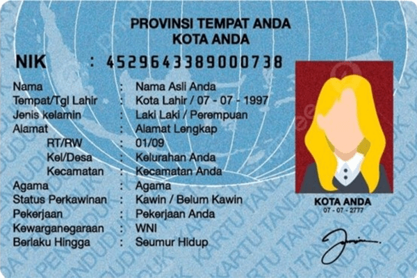 gelar di KTP