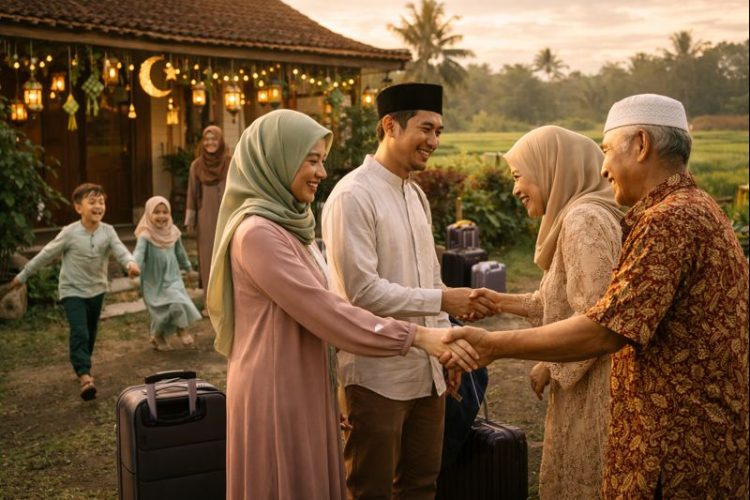 mudik lebaran (foto ilustrasi chatgpt)