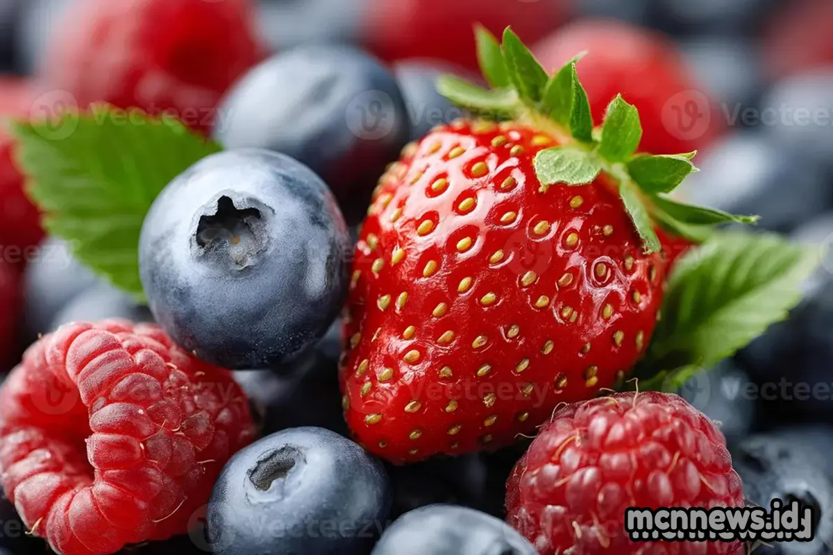 Stroberi, Blueberry, Raspberry