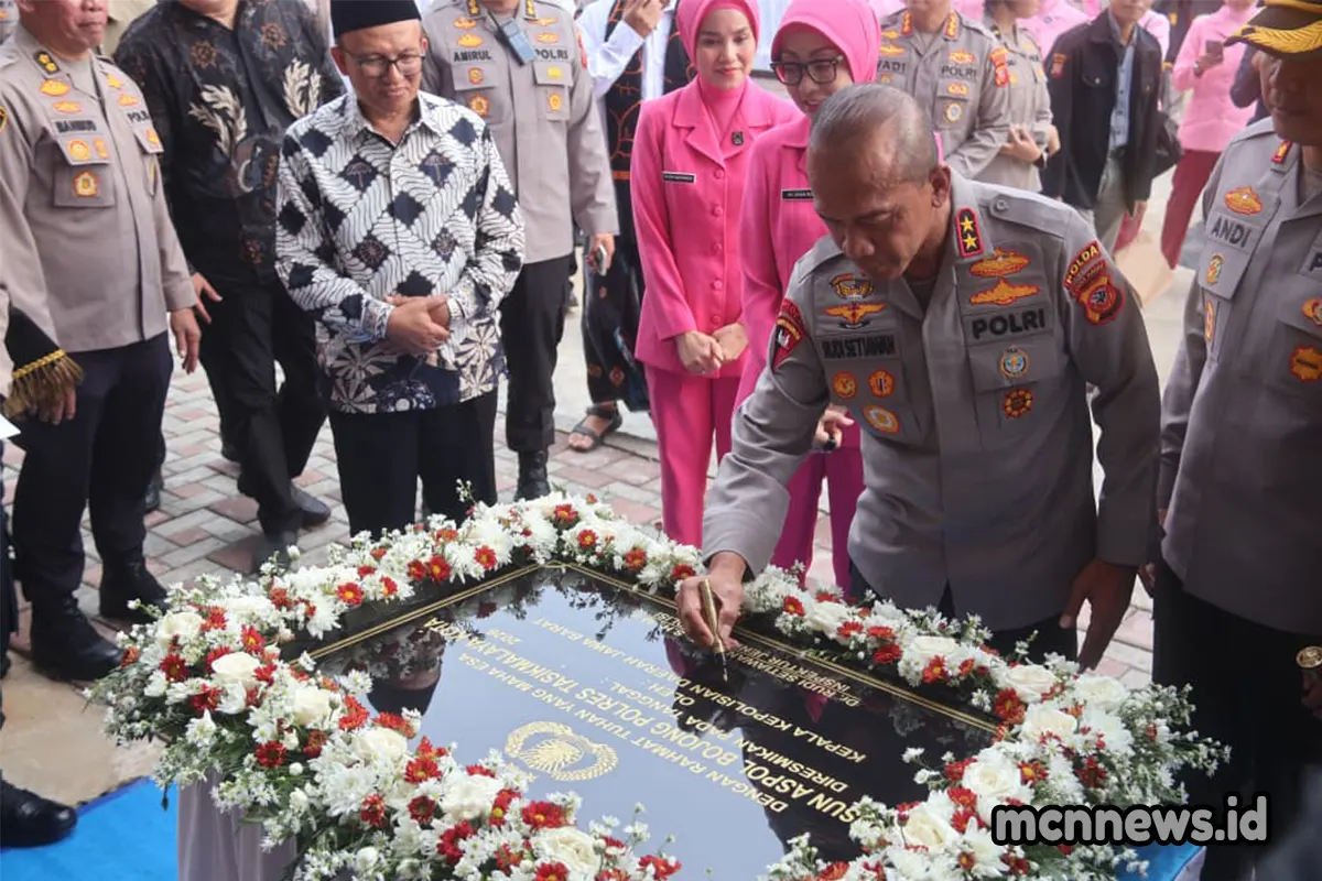 peresmian Asrama Polisi (Aspol) Bojong di Kelurahan Cipedes, Kota Tasikmalaya